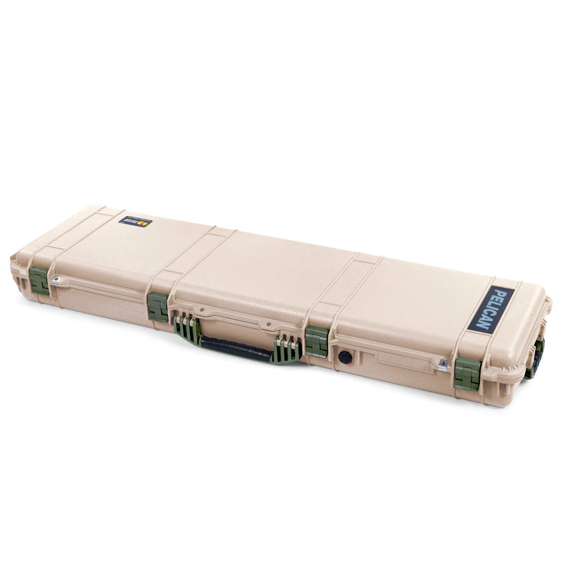 Pelican 1750 Protector Long Case, Desert Tan with OD Green Handles & Latches (Gen2) ColorCase 