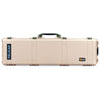 Pelican 1750 Protector Long Case, Desert Tan with OD Green Handles & Latches (Gen2) ColorCase