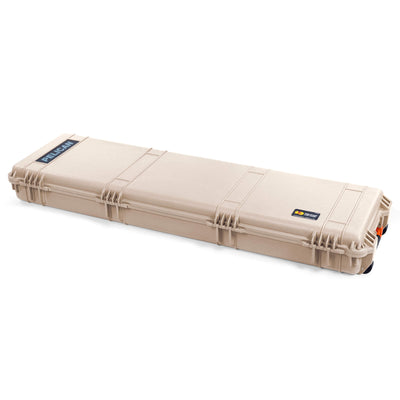 Pelican 1750 Protector Long Case, Desert Tan with Orange Handles & Latches (Gen2) ColorCase