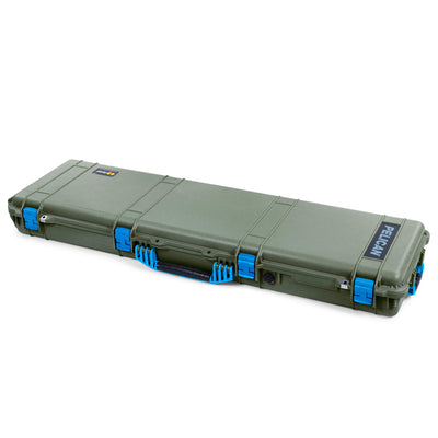 Pelican 1750 Protector Long Case, OD Green with Blue Handles & Latches (Gen2) ColorCase