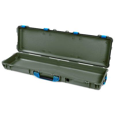 Pelican 1750 Protector Long Case, OD Green with Blue Handles & Latches (Gen2) None (Case Only) ColorCase 017500-0000-130-120