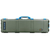 Pelican 1750 Protector Long Case, OD Green with Blue Handles & Latches (Gen2) ColorCase