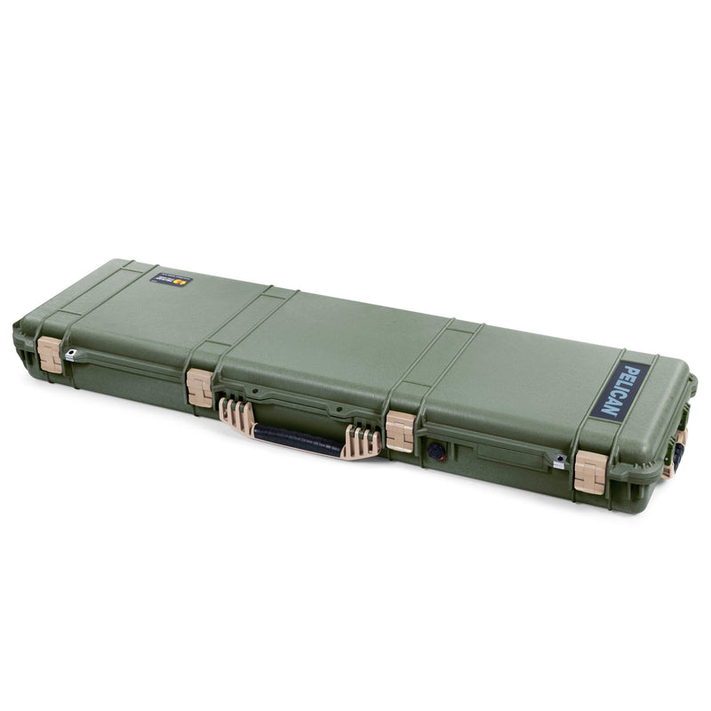 Pelican 1750 Protector Long Case, OD Green with Desert Tan Handles & Latches (Gen2) ColorCase 