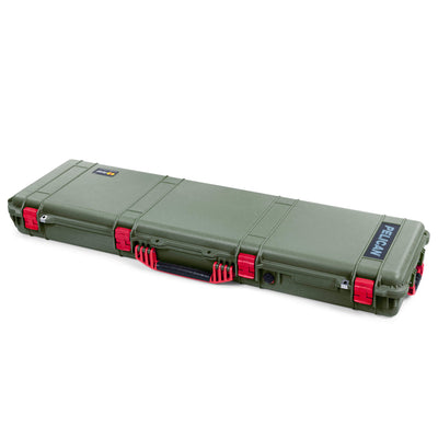 Pelican 1750 Protector Long Case, OD Green with Red Handles & Latches (Gen2) ColorCase