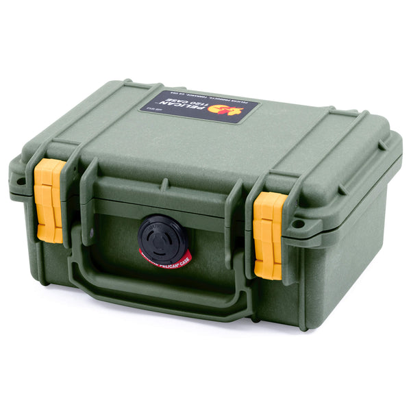 Pelican 1120 OD Green Case - Yellow Latches