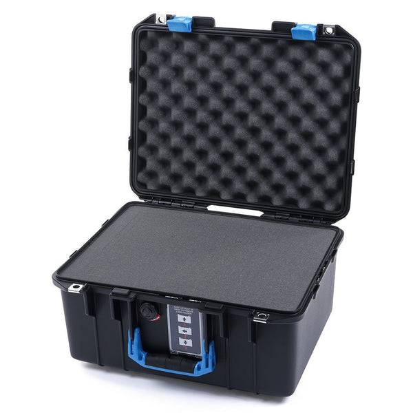 Pelican 1507 Air Case, Black with Blue Handle & Latches