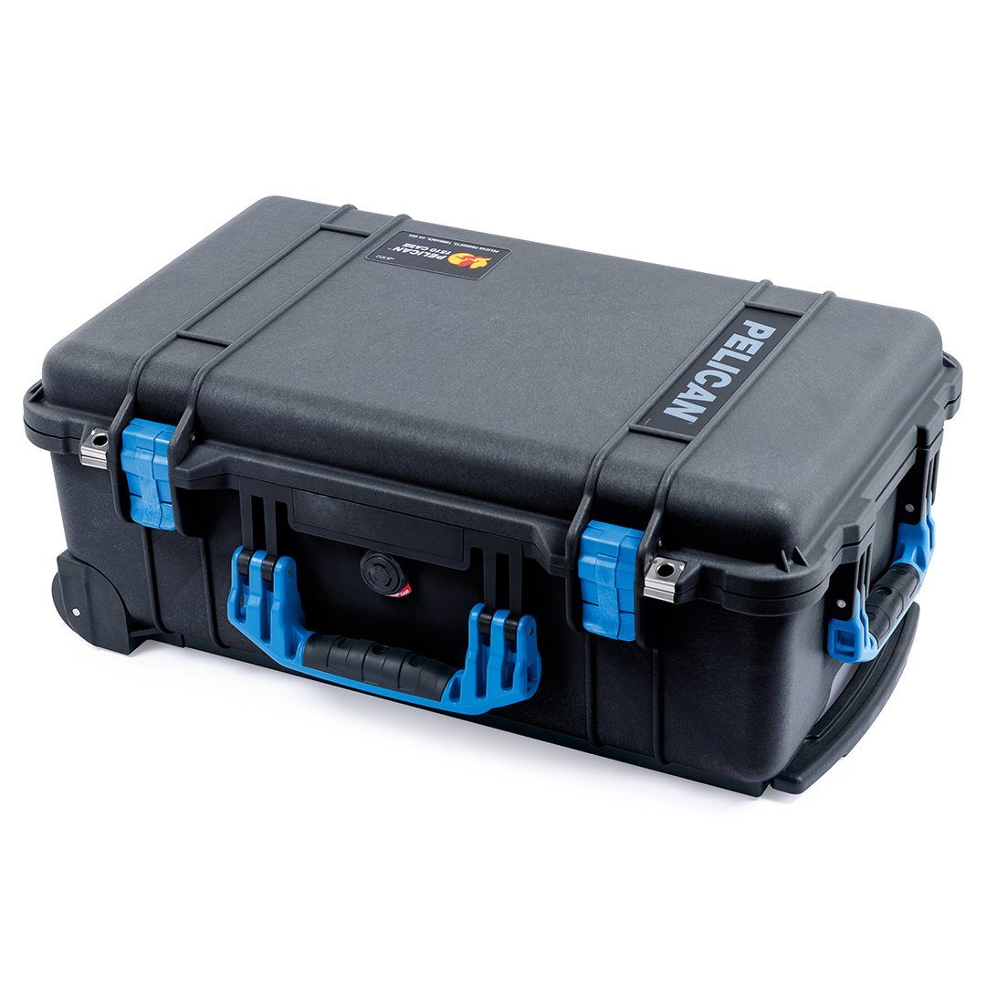 Pelican 1510 Case, Black with Blue Handles & Latches