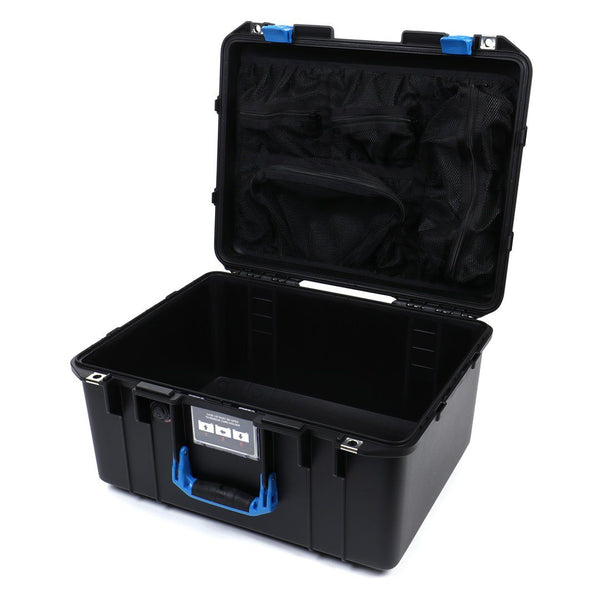Pelican 1557 Air Case, Black with Blue Handle & Latches